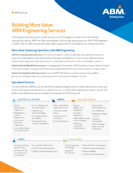 Building More Value | ABM Engineering Services